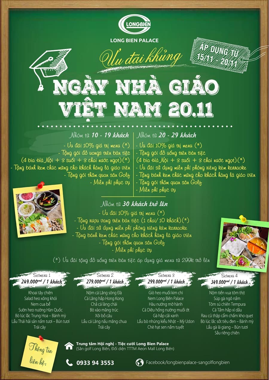 Special Offer to celebrate Vietnamese Teachers' Day on November 20th 1 uu dai 20 11 ngay nha giao viet nam