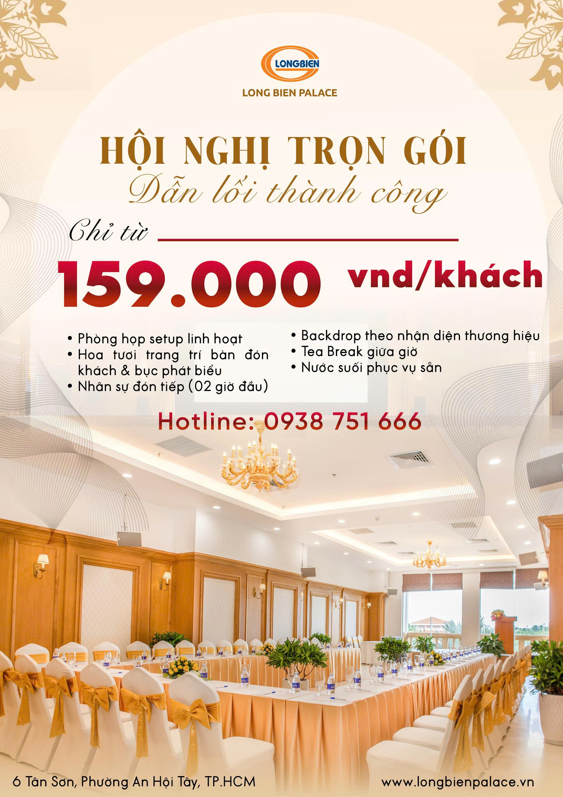 Hội nghị trọn gói Long Bien Palace – Giải pháp tối ưu cho doanh nghiệp 1 hoi nghi long bien palace
