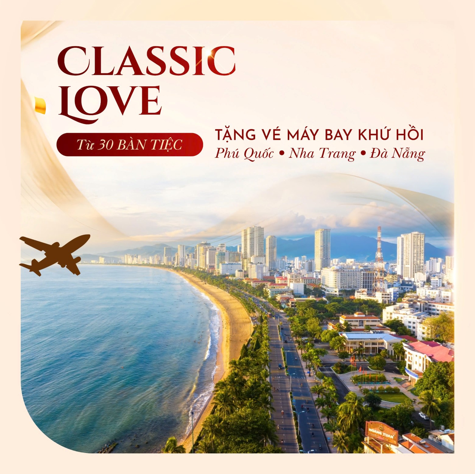 Ưu đãi tiệc cưới Long Bien Palace 2026: Tặng Honeymoon đến 10.000.000 VNĐ 2 tiec honeymoon 2026