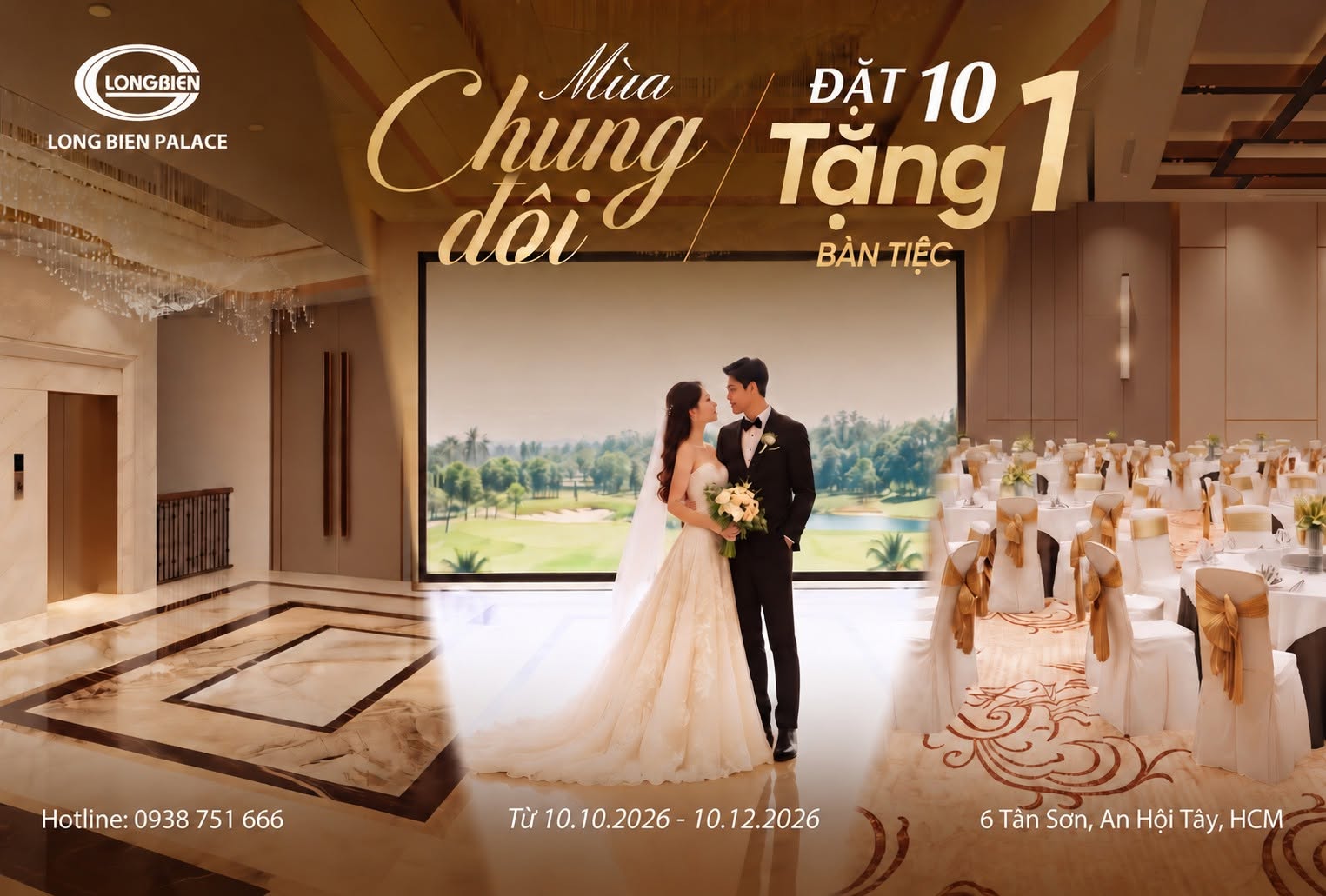 Ưu đãi tiệc cưới 2026 Long bien Palace